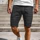 Herren Chino Bermuda Shorts Bermudas Arbeitsshorts Kurze Golfhosen Tasche Graphic Plaid Bedruckt Komfort Leicht Über dem Knie Casual Täglich Strassenmode Casual Grau Mikro-elastisch