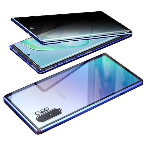 Handy Hülle Handyhüllen Für Samsung Galaxy S26 Ultra Plus S23 S22 S21 FE S21 Ultra Plus S20 Magnetische Adsorption Vollschutz Anti-Spionage Stoßfest Transparent Datenschutz Gehärtetes Glas Image