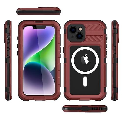 Handy Hülle Handyhüllen Für iPhone 17 Pro Max 17 Air 16 15 14 Pro Max Plus 13 Pro Max Robust Wasserdichter Koffer Mit Magsafe Vollschutz Unterstützt kabelloses Laden Mit Handgelenkschlaufe Image