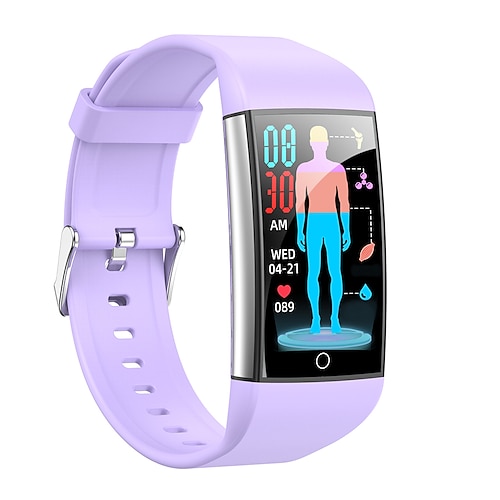 imsoi 1,47-Zoll-IPS-Bildschirm Blutfett Harnsäure Blutzucker EKG Blutdruck Gesundheit Smartwatch Temperaturüberwachung Schrittzähler Anruferinnerung kompatibel mit Android iOS Frauen Männer Image