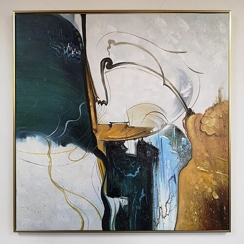 Ölgemälde handgemachte handgemalte Wandkunst abstrakten Minimalismus Leinwand Malerei Wohnkultur Dekor gerollte Leinwand kein Rahmen ungedehnt Image