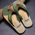 Herren Hausschuhe Flip-Flops Hausschuhe Slippers Flip Flops Hausschuhe im Freien Strandpantoffeln Brautkleider schlicht Strand Design Täglich Strand EVA Atmungsaktiv Halbschuhe Schwarz Blau Grün