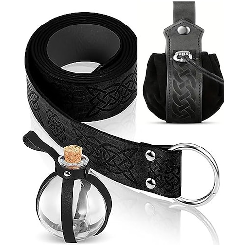 Mittelalterlich Taillengürtel Wikinger Kostüm Unisex Keltisch Vikinger Halloween Karneval Leistung Party LARP Erwachsene Weitere Accessoires Taillengürtel Ganzjahres Image