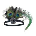 Retro Vintage 1920s Kopfbedeckung Maskerade Flapper Stirnband Kopfbedeckung Der große Gatsby Charleston Damen Halloween Party / Abend Cocktailparty Abiball Junior Erwachsene Kopfbedeckung Ganzjährig