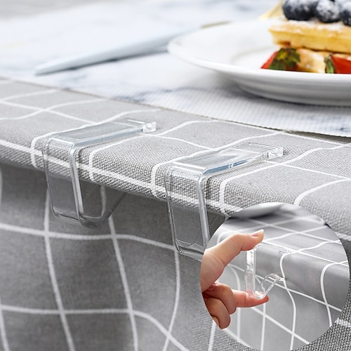 8 stücke tischdecke tische nützliche clips halter tuchklammern party picknick hochzeit prom multifunktions tischdecke clip Image