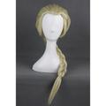 Blonde Perücken für Frauen, Cosplay-Perücke, Cosplay-Perücke, Elsa Frozen II, lockiges Cosplay-Zopf-Perücke, langes hellblondes Kunsthaar, 50,8 cm, Anime-Cosplay-Zopfhaar, blonde Halloween-Perücke