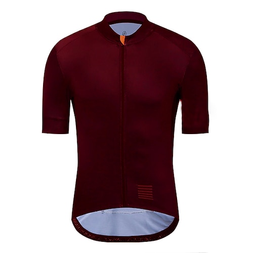 21 Gramm Herren Radtrikot Kurzarm-Radtrikot Sommer-Fahrradbekleidung mit Taschen MTB Atmungsaktiv und atmungsaktiv schwarz/braun Image