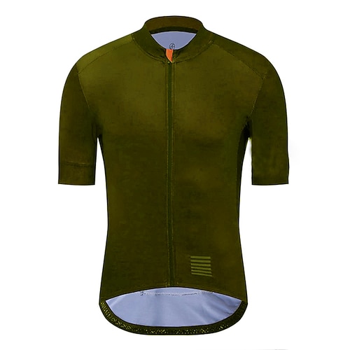 21 Gramm Herren Radtrikot Kurzarm-Radtrikot Sommer-Fahrradbekleidung mit Taschen MTB Atmungsaktiv und atmungsaktiv schwarz/braun Image