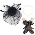 Retro Vintage 1950er 1920er Kopfschmuck Partykostüm Fascinator Hut Hut Damen Maskerade Event / Party Date Urlaub Handschuhe