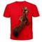 Herren T Shirt Tee Lustige T Shirts Grafik Tier Eichhörnchen Rundhalsausschnitt Seeblau Weiß Gelb Rot Blau 3D Druck Täglicher Urlaub Kurzarm Druck Kleidung Kleidung Streetwear Übertrieben Designer