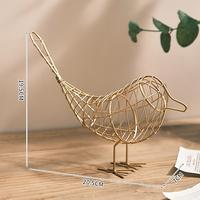 Vogelornament Draht Eisen Vogelmodell Vogelmodellierung Dekor Tischvogelornament