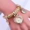 Gold Silber Mode Frauen Armband Uhren Damen Mädchen Damen Armbanduhr Liebe Herz Runde Quarzuhr