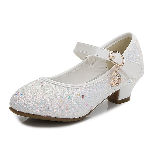 Mädchen Absätze Glitzer Prinzessin Schuhe PU Glitzer Kristall Pailletten Juwelen Kleinkind (9m-4ys) Kleine Kinder (4-7 Jahre) Große Kinder (ab 7 Jahren) Party Abend Paillette Purpur Rot Blau Herbst Image