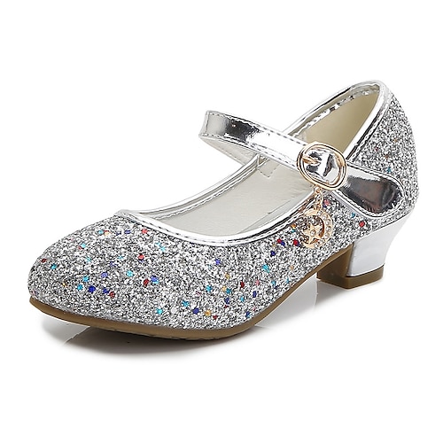 Mädchen Absätze Glitzer Prinzessin Schuhe PU Glitzer Kristall Pailletten Juwelen Kleinkind (9m-4ys) Kleine Kinder (4-7 Jahre) Große Kinder (ab 7 Jahren) Party Abend Paillette Purpur Rot Blau Herbst Image