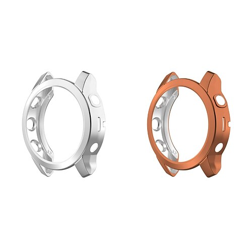 2er Pack Uhrengehäuse Kompatibel mit Garmin Fenix 7S / Fenix 7 / Fenix 7X Kratzfest Ultra dünn Stoßresistent Weiches TPU Beobachten Abdeckung Image