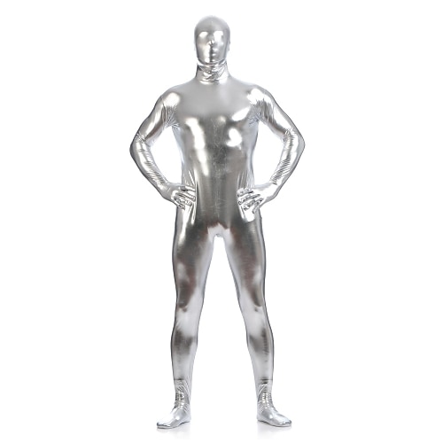 Glänzende Zentai-Anzüge Cosplay Kostüm Catsuit Karnevalskostüm Ganzkörperanzug Herren Damen Sex Sexy Kostüm Einfarbig Elasthan Latex Kostüm für Halloween Erwachsene