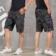 Herren Cargo Shorts Kurze Hosen Baggy Shorts Kurze Hosen Multi Pocket 6 Tasche Tarnfarben Atmungsaktiv Knielänge Sports Outdoor Strassenmode Brautkleider schlicht Schwarz Blau