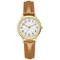 Japan-Uhrwerk Damen-Quarzuhr, leicht ablesbare arabische Ziffern, einfaches Zifferblatt, PU-Lederarmband, Layes-Uhr