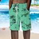 Herren Shorts Kurze Hosen Sommer-Shorts Strandshorts Kurze Hosen Baggy Shorts Kurze Hosen Kordelzug Elastische Taille Graphic Kokosnussbaum Atmungsaktiv Weich Kurz Casual Täglich Festtage