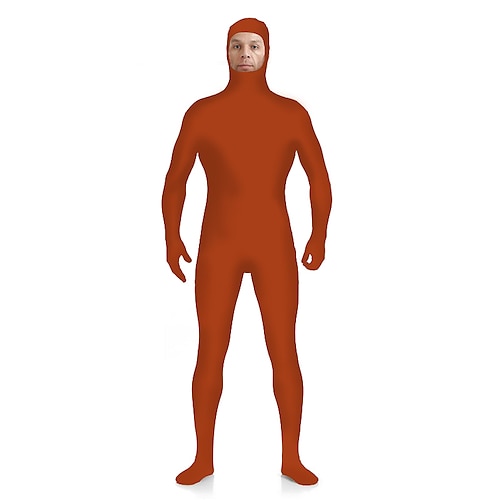 Zentai-Anzüge Ganzkörperanzug Ganzkörperanzug Karnevalskostüm Ganzkörperanzug Herren Damen Sex Einfarbig Elasthan Lycra Kostüm für Halloween Erwachsene Image
