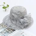 Kentucky Derby Hut Hüte Stroh Spitze Fischerhut Strohhut Sonnenhut Casual Festtage Kentucky Derby Melbourne-Cup Cocktail Vintage-Stil Elegant Mit Feder Spitze Kopfschmuck Kopfbedeckung