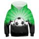 Kinder Jungen WM Hoodie Pullover Fußball Langarm Tasche Kinder Top Casual Hoodie Sport Alltag Blau Winter 3-12 Jahre