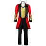 Der größte Schausteller Phineas Taylor Barnum Bluse / Hemd Hosen Cosplay Kostüm Herren Film Cosplay Party Schwarz Rot Mantel Bluse Hosen