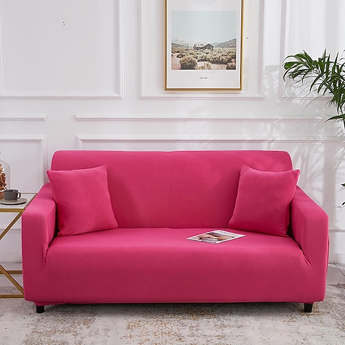 Stretch-Sofabezug, Schonbezug, Burgunderrot, elastisch, modernes Ecksofa für Wohnzimmer, Sofabezug, Ecksesselschutz, Sofabezug, 1/2/3/4-Sitzer Image