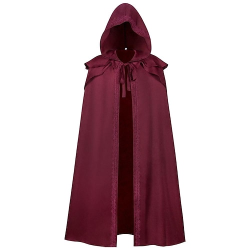 Vintage Punk Gothic Mittelalterlich Umhang Cosplay Kostüm Hexe Pestdoktor Wikinger Hexen Ranger Kostüm Herren Damen Unisex Keltisch Vikinger Fantasie Halloween Karneval Maskerade Leistung Bühne Image