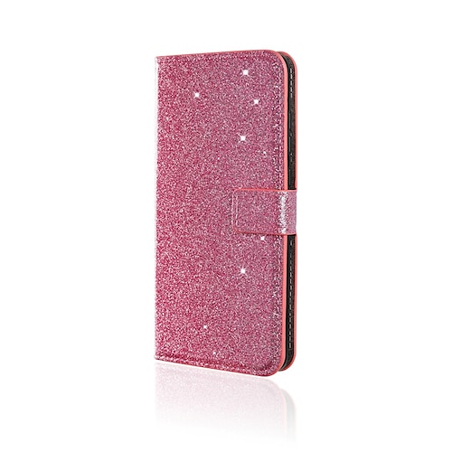 Handy Hülle Handyhüllen Für Samsung Galaxy S25 S24 S23 Ultra Plus A33 S20 A52 Brieftaschenhülle Mit Ständer Kartenhalter Glitzer Glanz Glitzernd PU-Leder Image