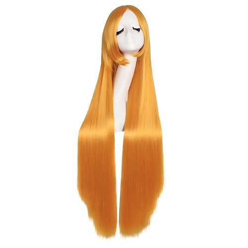 40 100cm Anime Kostüm Lange Gerade Cosplay Perücke Partyperücke Halloween Cosplay Party Perücken Image