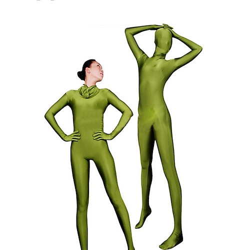 Zentai-Anzüge Cosplay Kostüm Catsuit Mumie Karnevalskostüm Ganzkörperanzug Herren Damen Party Stilvoll Künsterlischer Stil Einfarbig Toyokalon-Haar Tactel Kostüm für Halloween Karneval Maskerade Image
