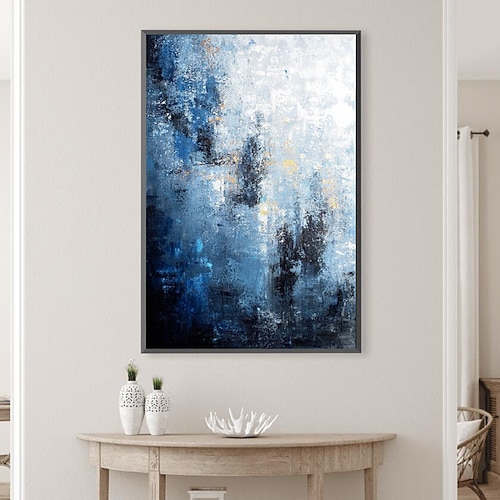 handgemalte Wandkunst, blauer Himmel, abstraktes Gemälde, großes abstraktes Himmelsgemälde, großes Wandkunst-Wolken-Leinwandgemälde, abstrakter Himmel, modernes Bild, abstrakte Kunst, Heimdekoration, Image