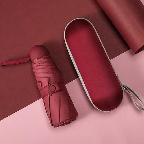 Reise-Sonnenschirm – automatisches Öffnen/Schließen, leicht und tragbar, robuster, wasserdichter Faltsonnenschirm mit UV-Schutz für Sonne und Regen – für Männer und Frauen Image