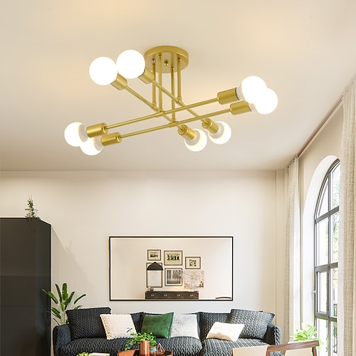 72 cm Globus Design geometrische Formen Unterputzleuchten Metall Sputnik linear geometrisch bemalte Oberflächen zeitgenössisch künstlerisch nordischer Stil 110-220 V 220-240 V Image