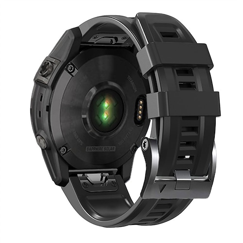 Uhrenarmband für Garmin Fenix 7 7X 6 6X Pro Epix Pro 47mm 51mm Instinct 2X Approach S70 47mm S62 S60 Forerunner 955 945 Epix Marq Descent Quatix 22mm 26mm Silikon Ersatz Gurt 22mm 26mm Sportarmband Image