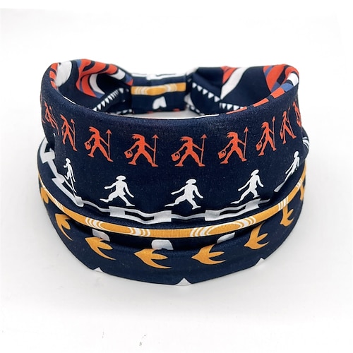 Haarbänder für Damen, afrikanische bedruckte Muster, breiter Rand, elastisch, zum Knoten, Sport, Yoga, Stirnbänder, Damen-Kopfbedeckung, Haar-Accessoires