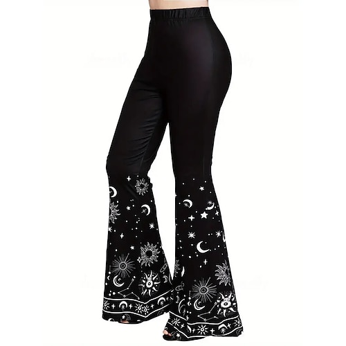 Hippie Retro Vintage 1960er 1970er Disko Hose Glockenhose Damen Kostüm Jahrgang Cosplay Party / Abend Hosen Schlager Outfit