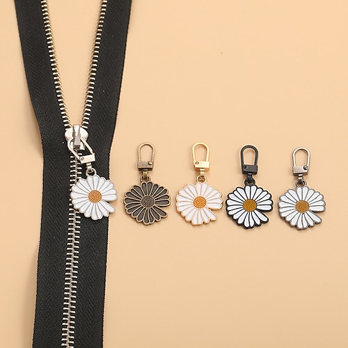 5-teiliges abnehmbares Metall-Reißverschluss-Abzieher-Universal-Sofort-Reparatur-Set Reißverschluss-Schieber-Kopf-Reparatur-Set für Bekleidungsjacken-Nähwerkzeuge Image