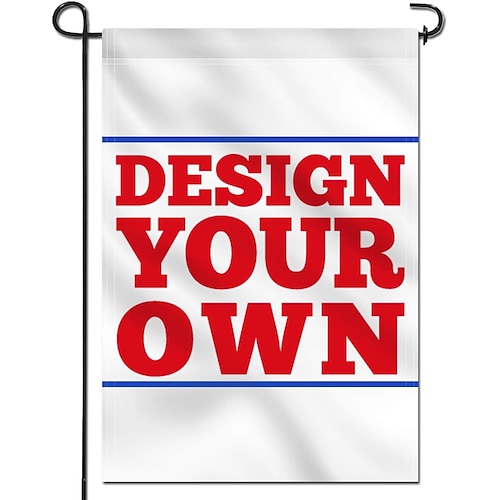 Individualisierte Gartenflagge 12x18 Zoll Design mit Ihrem Foto Beste Abschlussgeschenk Garten Patio Flagge Hofflagge Doppelseitig 1 Stück Personalisierte Maßanfertigung Flagge