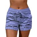 Damen-Shorts elastischer Bund weiche Lounge-Shorts lässige Shorts mit Tasche