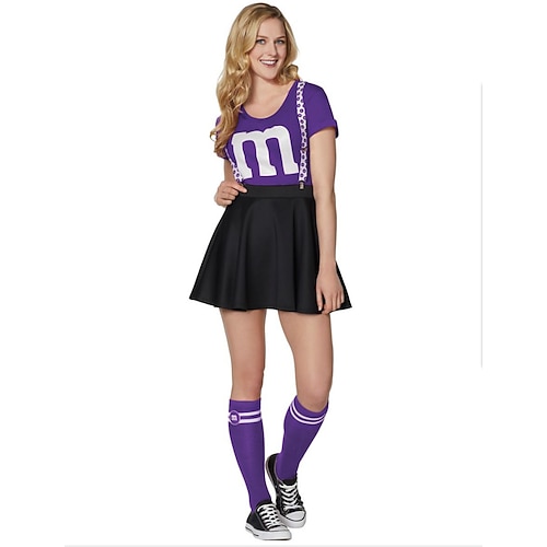 Cheerleader Halloween Cosplay Kostüm Karnevalskostüm Cosplay Sexy Kostüm Erwachsene Damen Karneval Karneval Leistung Party Einfache Halloween-Kostüme Verkleiden