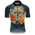 CAWANFLY Herren Radtrikot fahrradbekleidung Fahrradtrikot Kurzarm Fahhrad T-Shirt Trikot Shirt mit 3 Gesäßtaschen Rennrad Radfahren Atmungsaktiv Schnelltrocknend Komfortabel Schwarz / Orange Schwarz