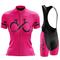 Damen Radtrikot mit Radhose kurz Trägern fahrradbekleidung Kurzarm MTB Mountain Rennrad Schwarz Weiß Rosa Graphic Fahhrad Atmungsaktiv Schnelltrocknend Spandex Sport Graphic Lustig Bekleidung