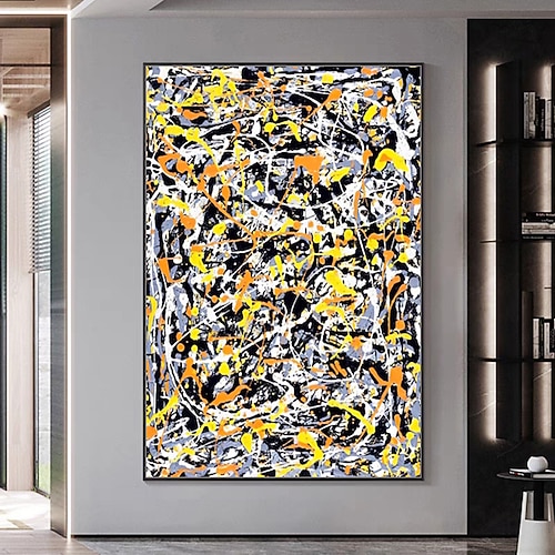 Mintura handgemachte abstrakte Ölgemälde auf Leinwand, Wandkunst, Dekoration, modernes Bild für Heimdekoration, gerolltes, rahmenloses, ungedehntes Gemälde Image