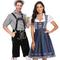 Oktoberfestbier Kostüm Bluse / Hemd Dirndl Lederhosen Bayerisches Paar Oktoberfest-Paar Deutsch München Wiesn Herren Damen Stoff im traditionellen Stil Bluse Kleid Shorts