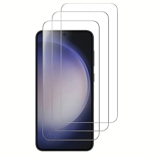 4 Stücke Schutzfolie Für Samsung Galaxy S25 Ultra S25 Ultra Plus S24 Ultra Plus S23 S22 S21 S20 Plus Ultra A35 5G Gehärtetes Glas 9H Härte Anti-Blasen Anti-Fingerprint High Definition (HD) Ultra dünn Image