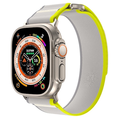 Sportarmband Kompatibel mit Apple Watch Armband 38mm 40mm 41mm 42mm 44mm 45mm 49mm Geflochten Verstellbar Atmungsaktiv Nylon Ersatzarmband für iwatch Series Ultra 8 7 6 5 4 3 2 1 SE Image