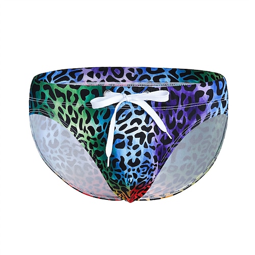 Herren Badehosen Strand Schwimmbadparty Atmungsaktiv Schnelltrocknend Kordelzug Elastische Taille Graphic Kurz Sport Brautkleider schlicht Sportkleidung Blau Purpur Mikro-elastisch Image