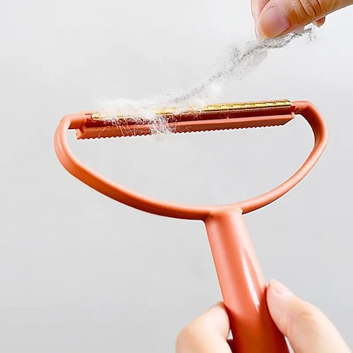 Haushalts-Handhaarentferner, doppelseitiger tragbarer Haushalts-Haarentferner aus reinem Kupfer, geeignet für Nylon Wolltuch Image